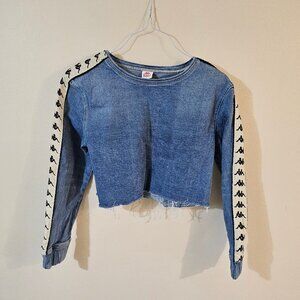 Kappa Women's Bersy Denim Crop Top - Size M